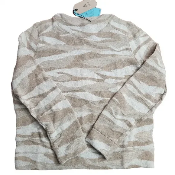 PrAna Snowbound Sweater NWT size XL tan beige recycled wool - Picture 1 of 14
